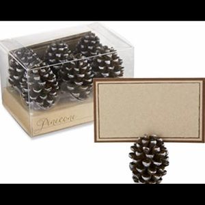 Kate Aspen Pine Cone Place Card Holder